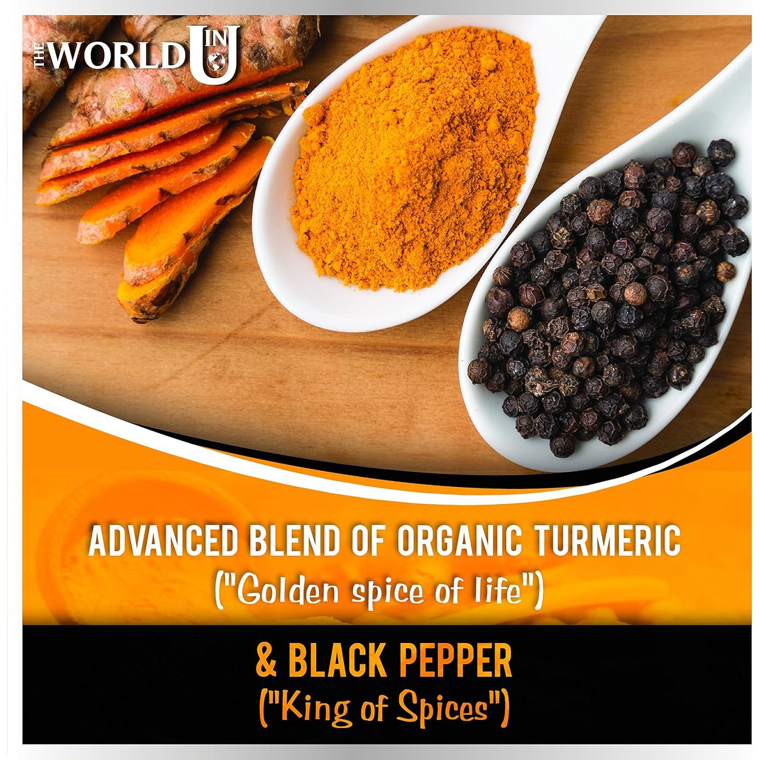 Ultra Pure Organic Turmeric Curcumin and Organic Black Pepper Capsules High Strength Food Supplement 120 Veg Capsules Soil Association Organic Certified and Vegetarian Society Approved - Made in UK