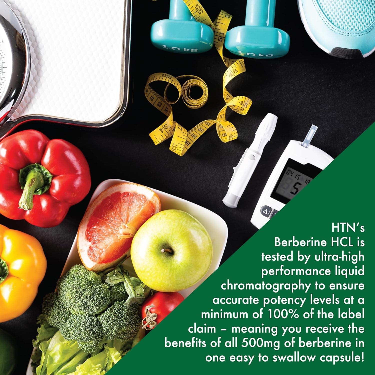 Berberine Hcl 500Mg 120 Servings | Clinical Strength | Certified Vegan| Non-Gmo | Gluten Free | Soy Free | 3Rd Party Tested | by Health Thru Nutrition