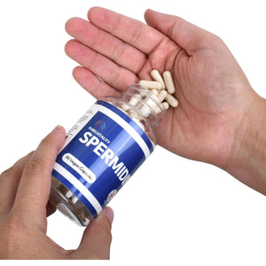 Pure Vitality : Spermidine Trihydrochloride 98% Purity - 90 X 8Mg Vegan Capsules - GMP HACCP Certified - UK Manufacturer - Gluten Free - Lab Tested - Optimal Dosage