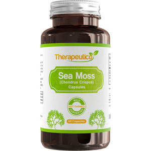 Sea Moss Capsules | Wild Harvested | 60 Veg Capsules | Full Spectrum | Chondrus Crispus | Premium Supplement | Vegan | No Binders, Fillers, Additives | UK Made