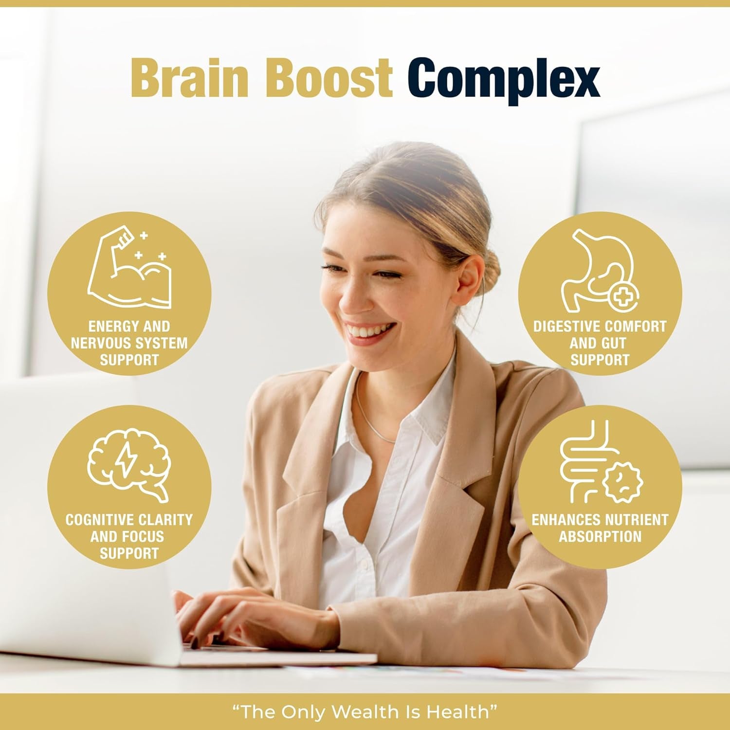 Extra Strength Lion'S Mane - Vegan Capsules for Adults, Pack of 60 Supplements (2 Months) | High Strength 10000Mg, B Vitamins, Black Pepper & Ginger to Support Brain Health | STERLING NUTRITION