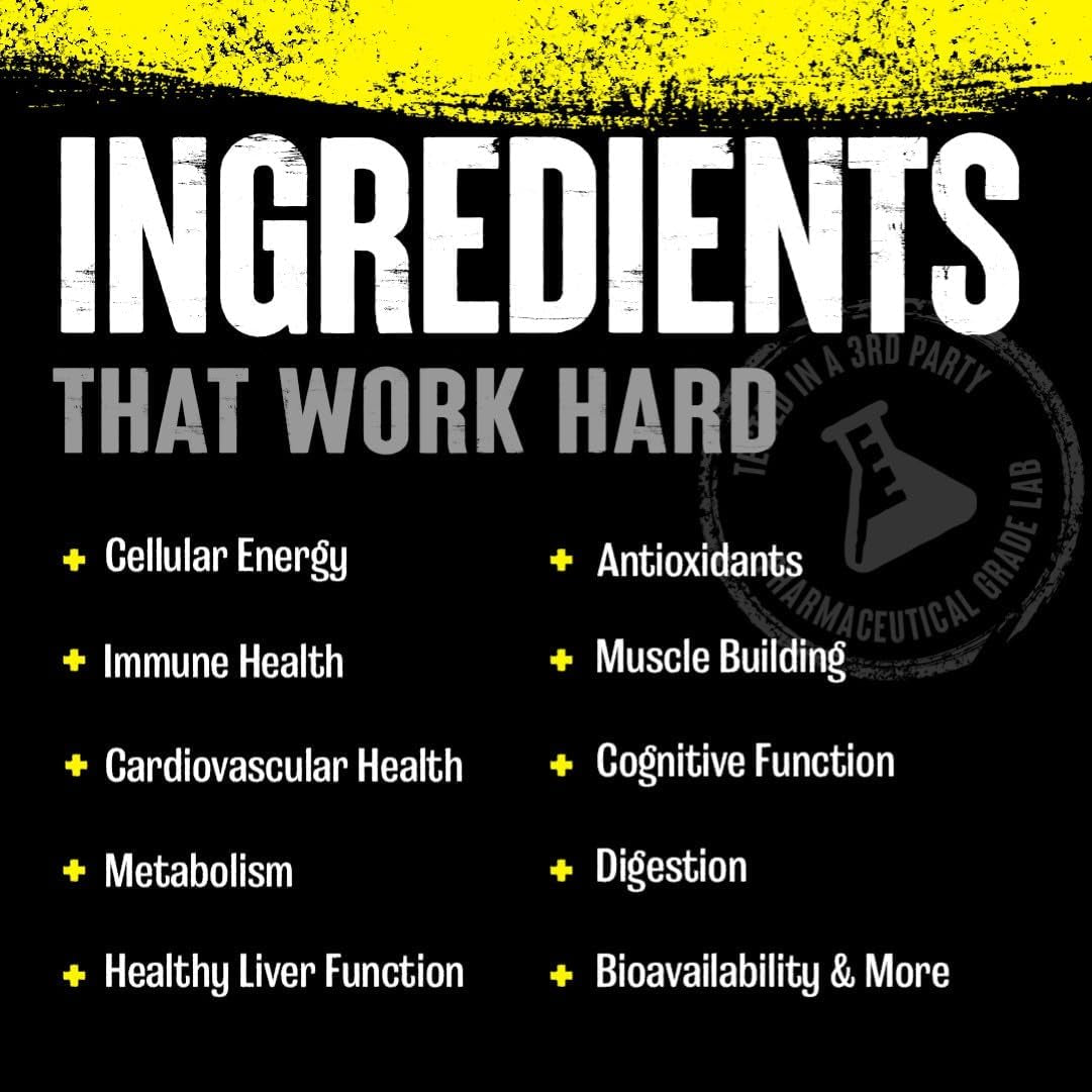 ANIMAL Pak Ultimate Foundation - 12-In-1 Multivitamin Complex with Vitamins, Minerals & Amino Acids - with Vitamin D3 K2 & Magnesium - 44 Packs of 8 Tablets Each