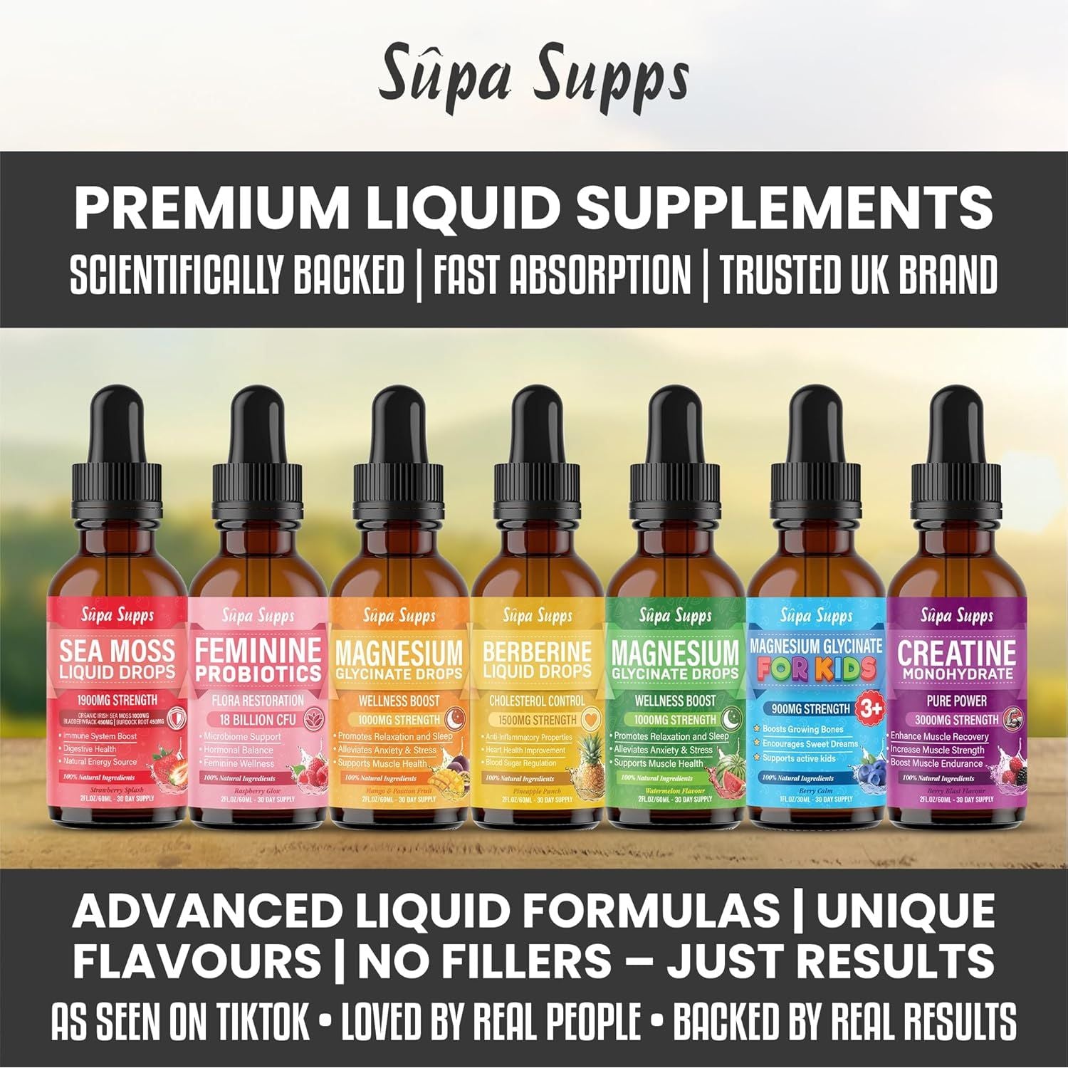 Shilajit, Ashwagandha, Lions Mane Liquid Drops - 120Ml Coconut Flavour - Testosterone Booster for Energy, Focus & Vitality - Ashwagandha & Lions Mane Supplement for Men - Natural Shilajit Complex 2Pk