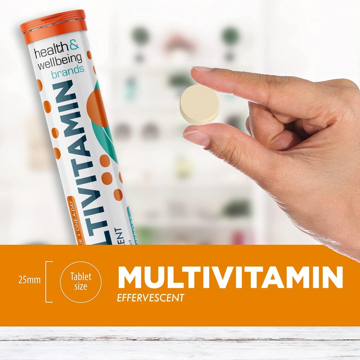 Effervescent Multivitamins - High Strength Multivitamin Tablets - Complete One a Day Supplements for Men & Women - 20 per Tube (Pack of 6)