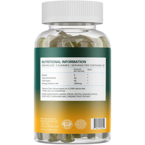 Enevolve Pure Moringa Leaf Gummies Supplement 3000Mg, High Strength, Skin Booster, Mood Stabaliser, Immune Support, Sugar Free, Lemon