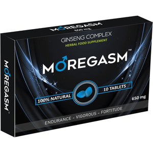 MOREGASM™ - Unleash More Longer | More Harder, More Stronger Performance | Stamina Endurance Booster Blue Herbal Supplement Tablets for Men | 10 Ginseng Tablets