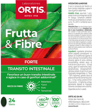 Ortis Frutta&Fibre Forte Integratore Transito Intestinale 24 Compresse