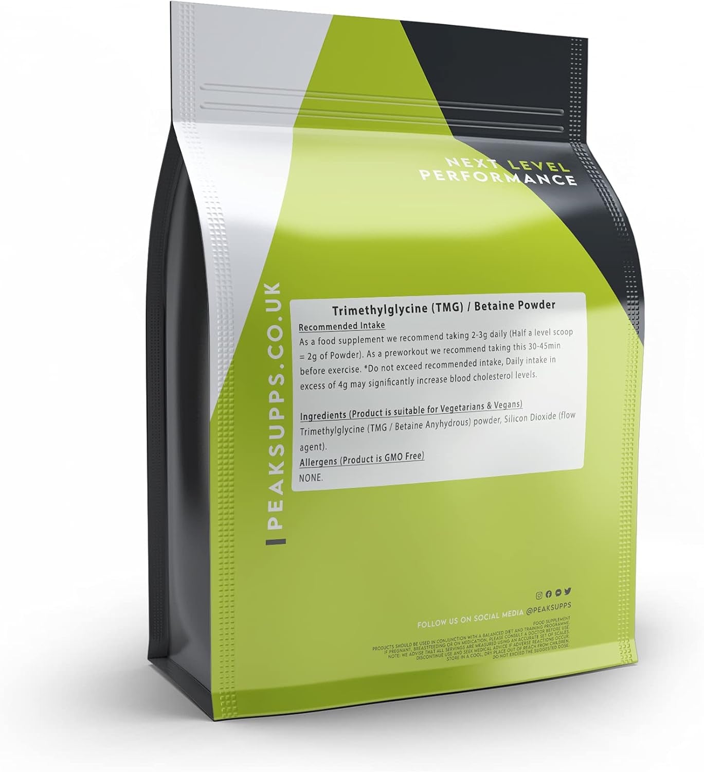 Betaine Anhydrous 500G | Trimethylglycine Powder | TMG High Strength