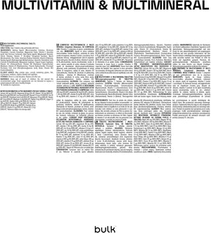 Bulk Multivitamin and Multimineral One a Day Tablets, with 21 Vitamins and Minerals, 90 Tablets, 90 Servings, Packaging May Vary