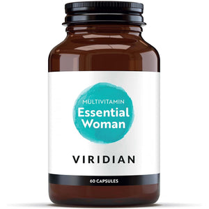 Viridian - Essential Woman Multivitamin - 60 Veg Caps | Bioavailable Nutrients & Botanical Extracts | Energy & Vitality, Tiredness & Fatigue, Skin & Hair | Nutritionist Formulated