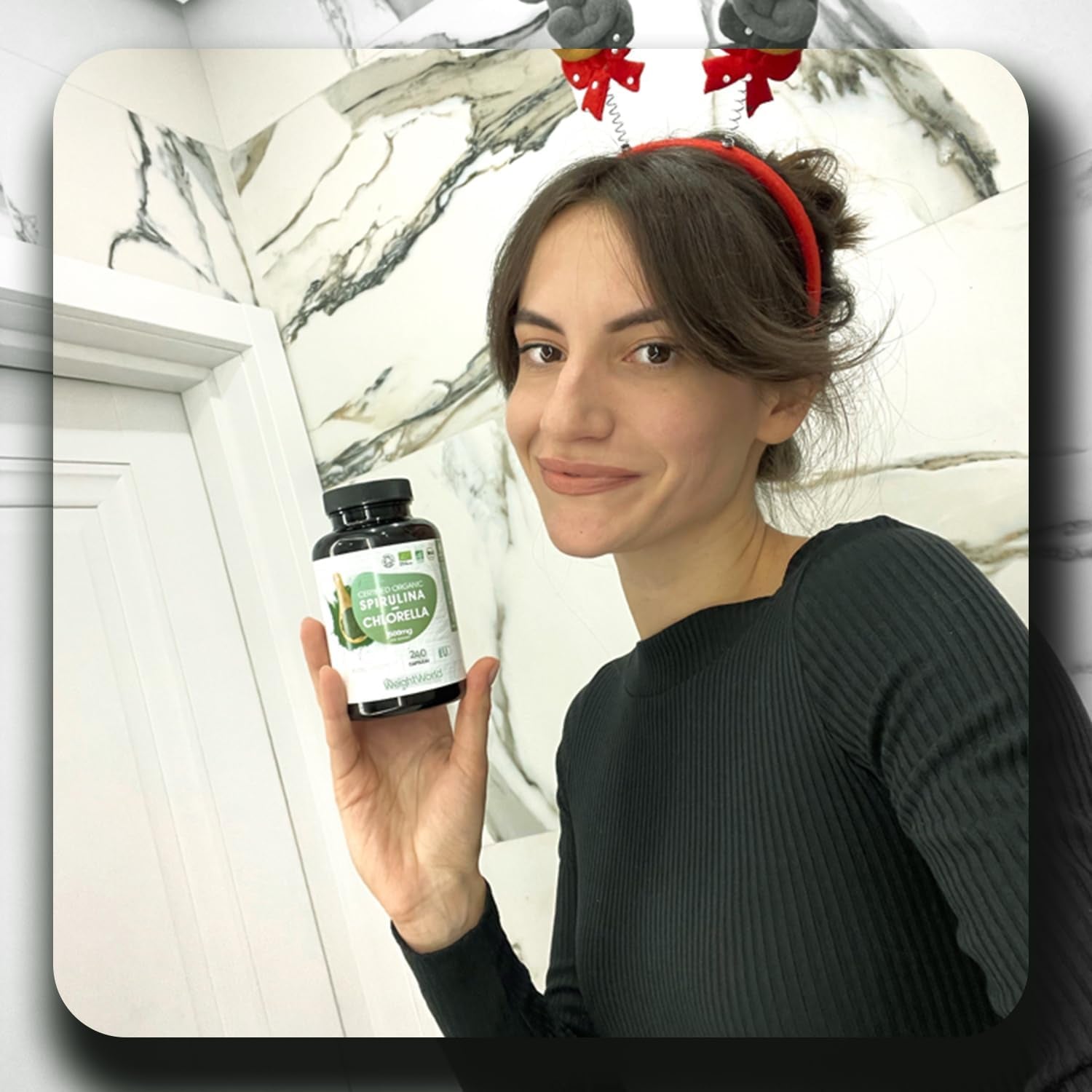 Organic Spirulina and Chlorella Capsules - 80 Days Supply - 240 Capsules - Soil Association Certified - Nutrient-Rich Algae Superfoods - Chlorella and Spirulina Herbal Supplements with No Additives