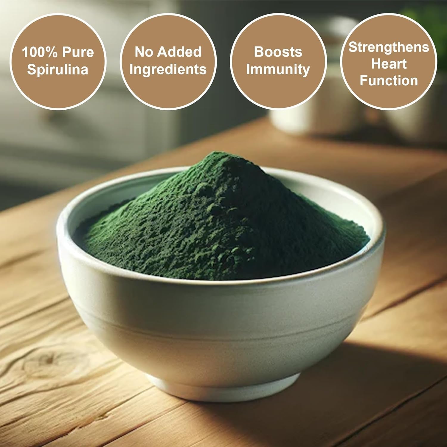 Nutriseed Spirulina Powder 500G - 100% Spirulina Powder, Rich in Antioxidants & Vitamins B, C, a & E, Source of Plant Based Protein, Contains All Essential Amino Acids, Vegan Friendly & Gluten Free