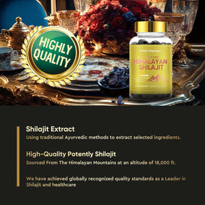 Shilajit Gummies 1500Mg, Pure Himalayan Shilajit with 85+ Trace Minerals & Fulvic Acid, for Energy, Metabolism & Focus