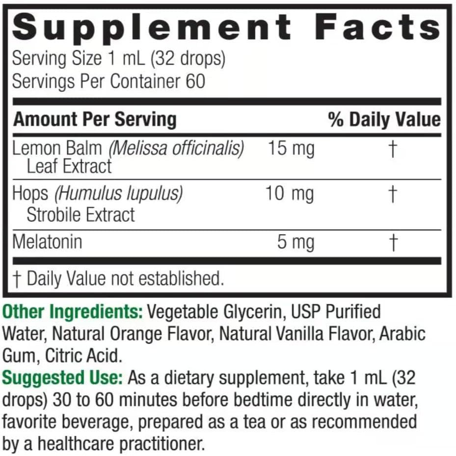 Natural Answer Liquidmelat, 5Mg, Non-Gmo, Gluten-Free, 60 Vegan Ml