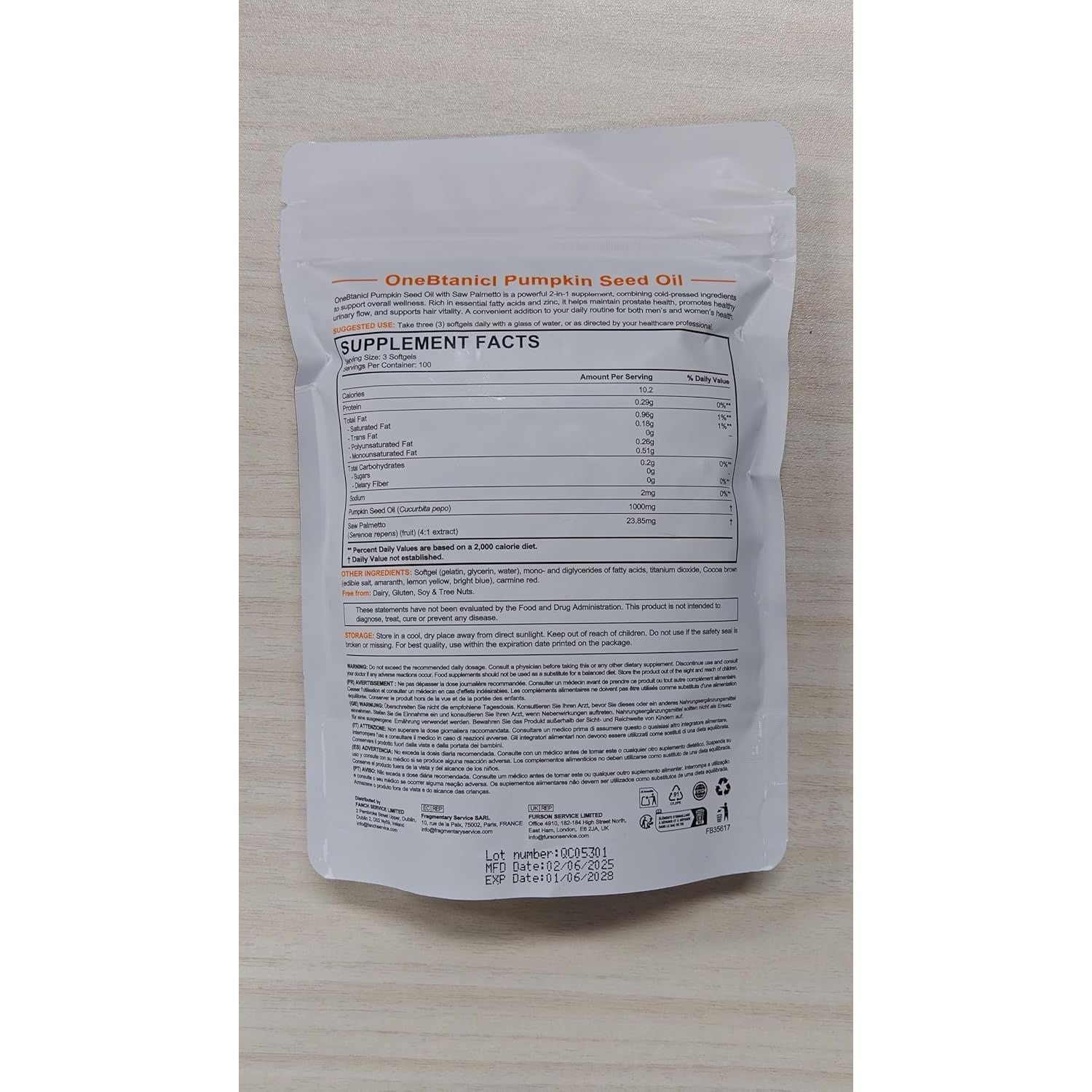 Pumpkin Seed Oil Capsules 1000Mg per Serving - 300 Softgels for Hair & Urinary Support - 2-In-1 Formula, Rich in Zinc & Omega Fatty Acids - Easy-To-Swallow, Vegan