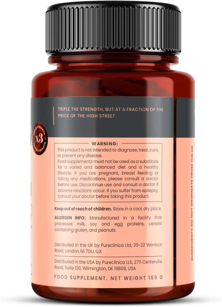 Triple Strength Hyaluronic Acid Supplement – 300Mg per Tablet | 180 Tablets | 6 Months Supply.