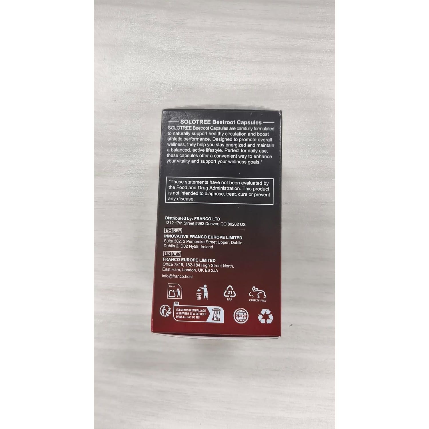 Beetroot Capsules 1300Mg, Beetroot Powder for Endurance Support & Energy, Vegan Beet Root Supplement (60 Capsules, 30-Day Supply)
