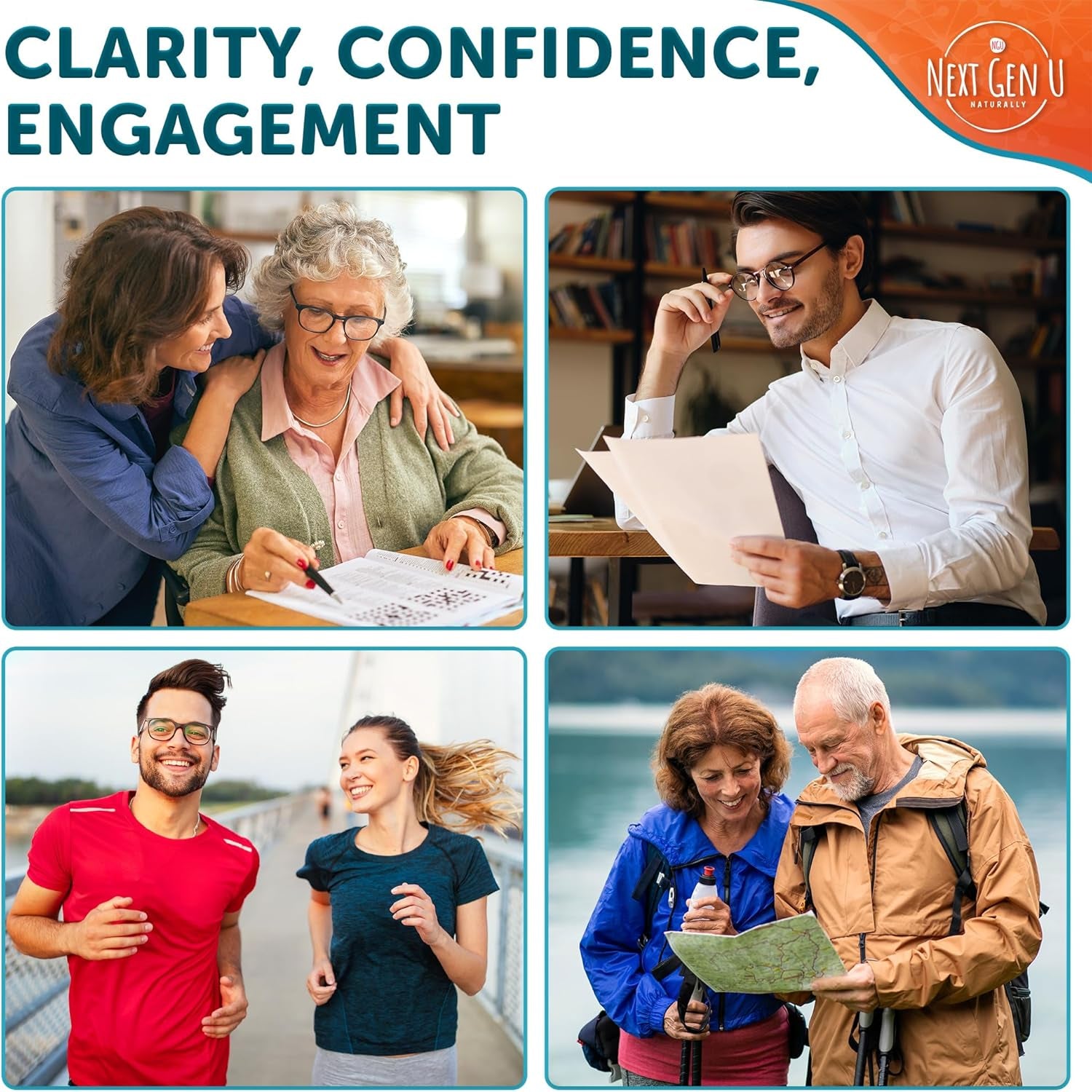 Brain Supplement - 120 Vegan Capsules - Dietary Nootropic May Help Memory, Cognitive Function & Focus - Formulation with Amino Acids, Polyphenols & B Vitamins - for Women, Men & Seniors - by Nextgenu