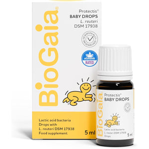 Biogaia Protectis Baby Drops | Probiotic Supplement for Newborns, Babies & Infants | with ﻿Lactobacillus Reuteri/L. Reuteri Probiotics | Features Longevityguard | 5 Ml