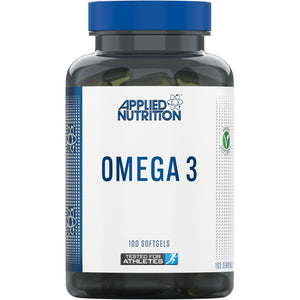 Applied Nutrition Omega 3 - Omega Fish Oil 1000Mg, 180Mg EPA & 120Mg DHA per Softgel, Made in the UK (100 Soft-Gels)