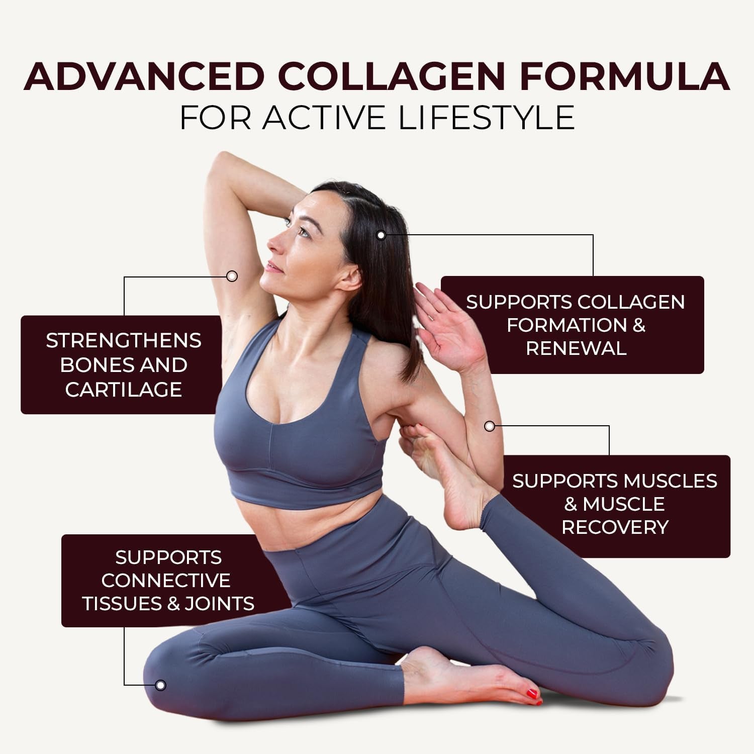 Inspiriko Bovine Collagen Powder for Women. Award Winning, 50 Servings, with Hyaluronic Acid, Biotin & Vitamin C. UK Made, Grass-Fed, 10,000Mg Unflavoured Hydrolyzed Collagen Peptides Powder 510G
