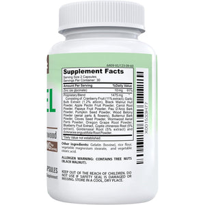 Nutrascout Paracel Intestinal Guard | Intestinal Cleanse for Humans | Wormwood, Black Walnut, Clove, Garlic & More | 60 Capsules (Non-Gmo)