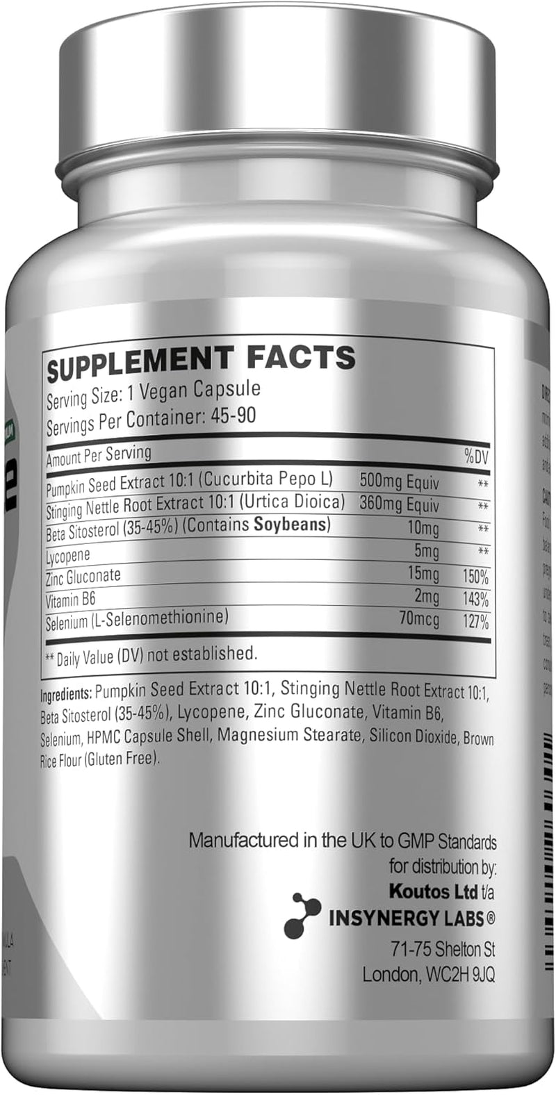 Ultra Premium Prostate Supplement - Prostate Pro, Prostate Supplements for Men | Stinging Nettle, Beta Sitosterol, Lycopene 90 Vegan Capsules Prostate Support
