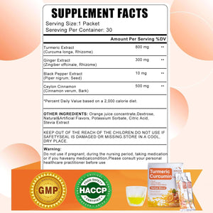 Turmeric Liquid with Black Pepper & Ginger - High Strength Curcumin Supplements - Easy Swallow Liquid Drink - Immune System Booster - Natural Energy Drink - No Added Sugars, Vegan - 1 Month Supply