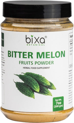 Bitter Melon Powder (Momordica Charantia / Karela Fruit Powder) | Ayurvedic Herb for Blood Sugar Control & Improves Liver Function | Herbal Supplement for Skin and Stomach (7Oz/200G)