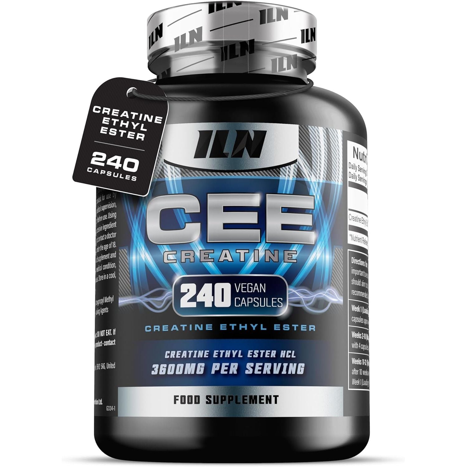 Creatine Ethyl Ester Capsules – 3600Mg CEE – Advanced Creatine Supplement – Vegan & Vegetarian (240 Capsules)