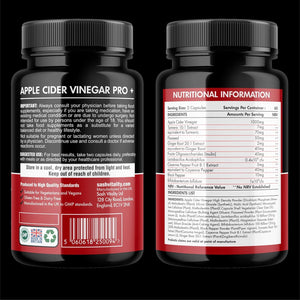 Raw Apple Cider Vinegar Complex 2250Mg with the Mother 3-In-1 Gut Support with Turmeric, Ginger, Cayenne Extract, Probiotics 1.4 Billion CFU, Prebiotic Inulin & Flaxseed 120 Vegan Capsules | UK Made