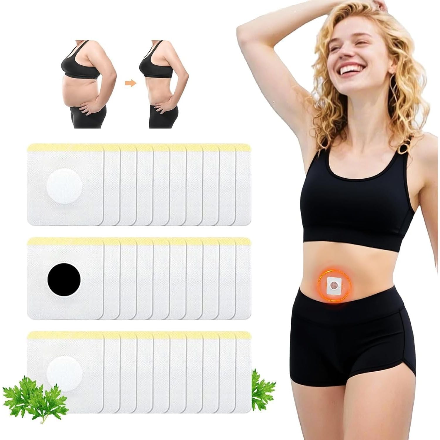 Slim Patch – 50 Weight Loss Patches for Belly Fat, Natural Slimming Patches for Weight Loss, Waist Shaping & Anti-Cellulite, Easy Fat Burner for Women & Men
