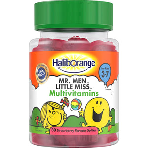 Haliborange Kids Mr. Men Little Miss Multivitamins Strawberry Softies, Capsule