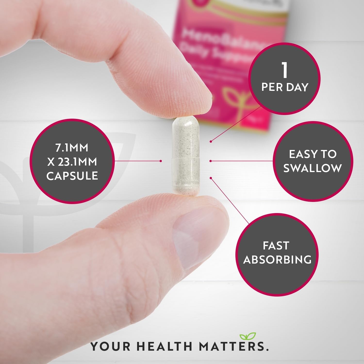 Menopause Supplements - Support for Menopause & Perimenopause Symptoms - with Soy Isoflavones, Zinc & Vitamin B6 to Support Hormone Balance for Women - 90 Vegan Capsules - Made in the UK - Nutravita