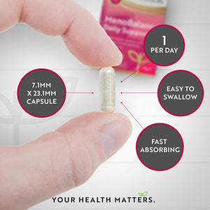 Menopause Supplements - Support for Menopause & Perimenopause Symptoms - with Soy Isoflavones, Zinc & Vitamin B6 to Support Hormone Balance for Women - 90 Vegan Capsules - Made in the UK - Nutravita