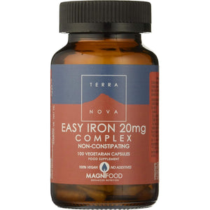 Terranova Easy Iron 20Mg Complex Non Constipating 100 Veg Capsules