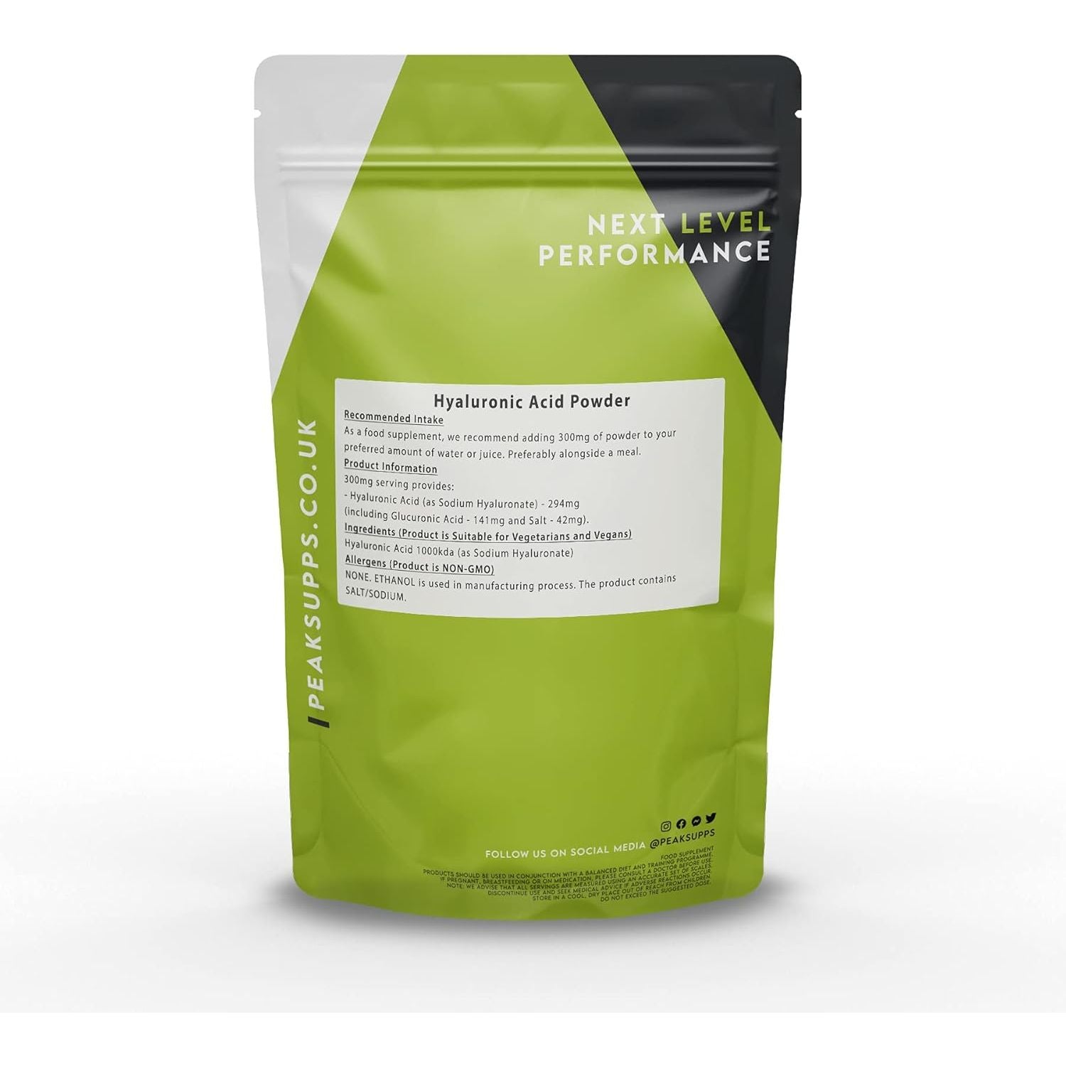 Hyaluronic Acid Powder 10G - Pure | No Fillers | Vegan