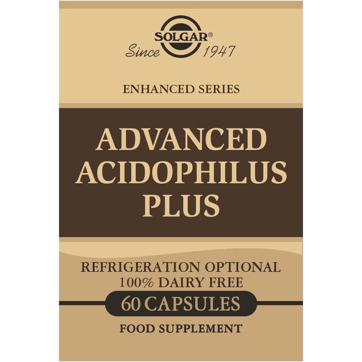 Solgar Advanced Acidophilus plus Vegetable Capsules - Pack of 60 - Supports Digestion - Maintain Healthy Bacteria Levels - Vegan and Gluten Free