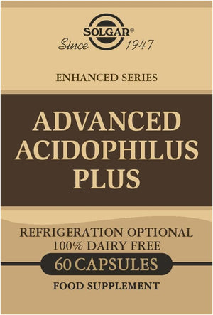 Solgar Advanced Acidophilus plus Vegetable Capsules - Pack of 60 - Supports Digestion - Maintain Healthy Bacteria Levels - Vegan and Gluten Free
