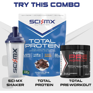 SCI-MX Protein Shaker Bottle for Protein Shakes - 100% Leak Proof • Smooth / Easy Blending • 500Ml