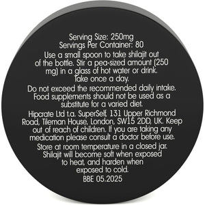 Pure Shilajit Resin - Raw & Authentic - Supreme Grade High Potency Shilajit - Natural Energy Boost for Men & Women - Rich in Fulvic Acid - 80 Servings