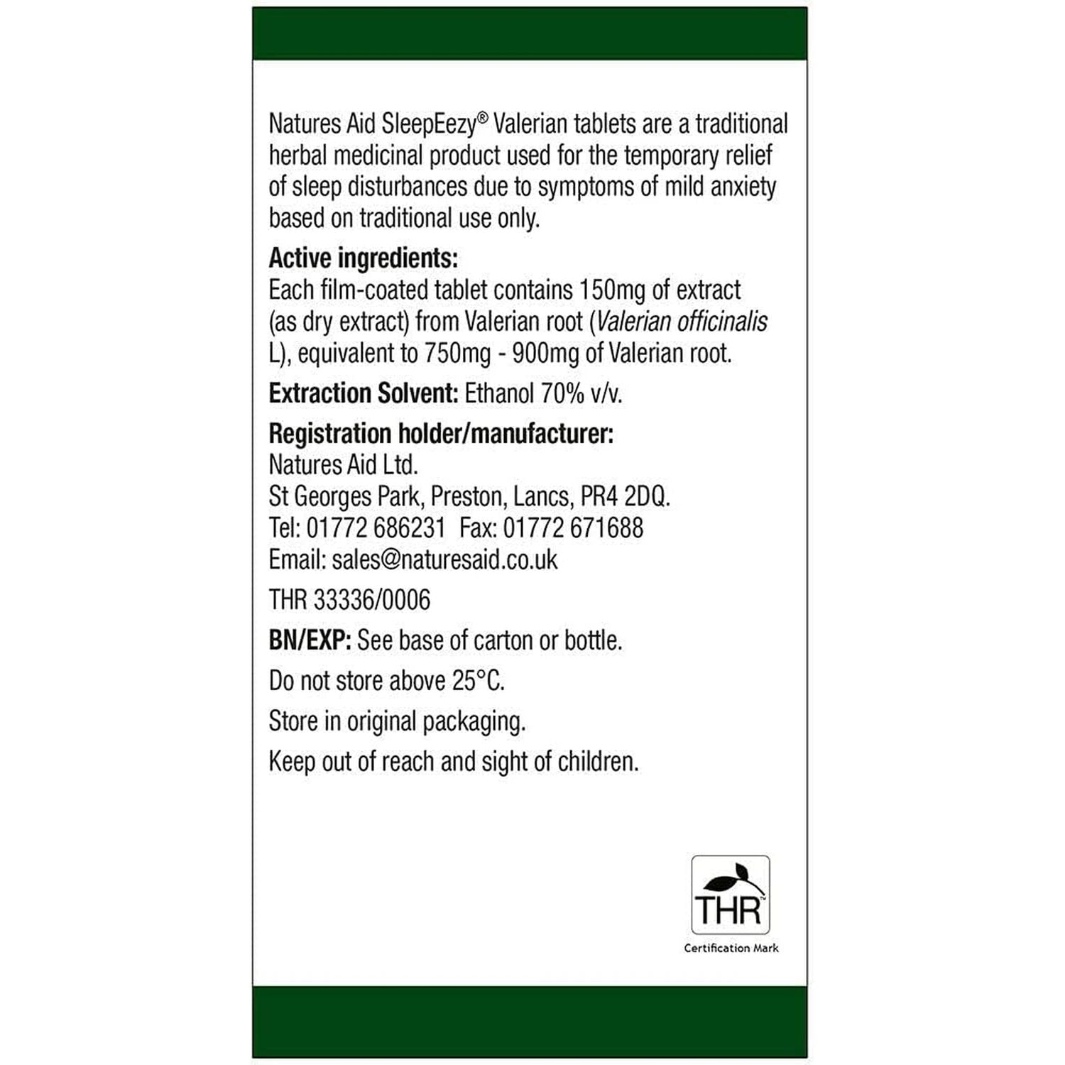 Sleepeezy Valerian Root Tablets, 2 X 60 Vegan Tablets, Relief of Sleep Disturbances