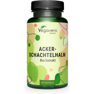 Vegavero Organic Horsetail Extract 1000 Mg | Natural Source of Silica | NO Additives | Hair, Skin & Nail Supplement | Equisetum Arvense Extract | 90 Capsules | Vegan