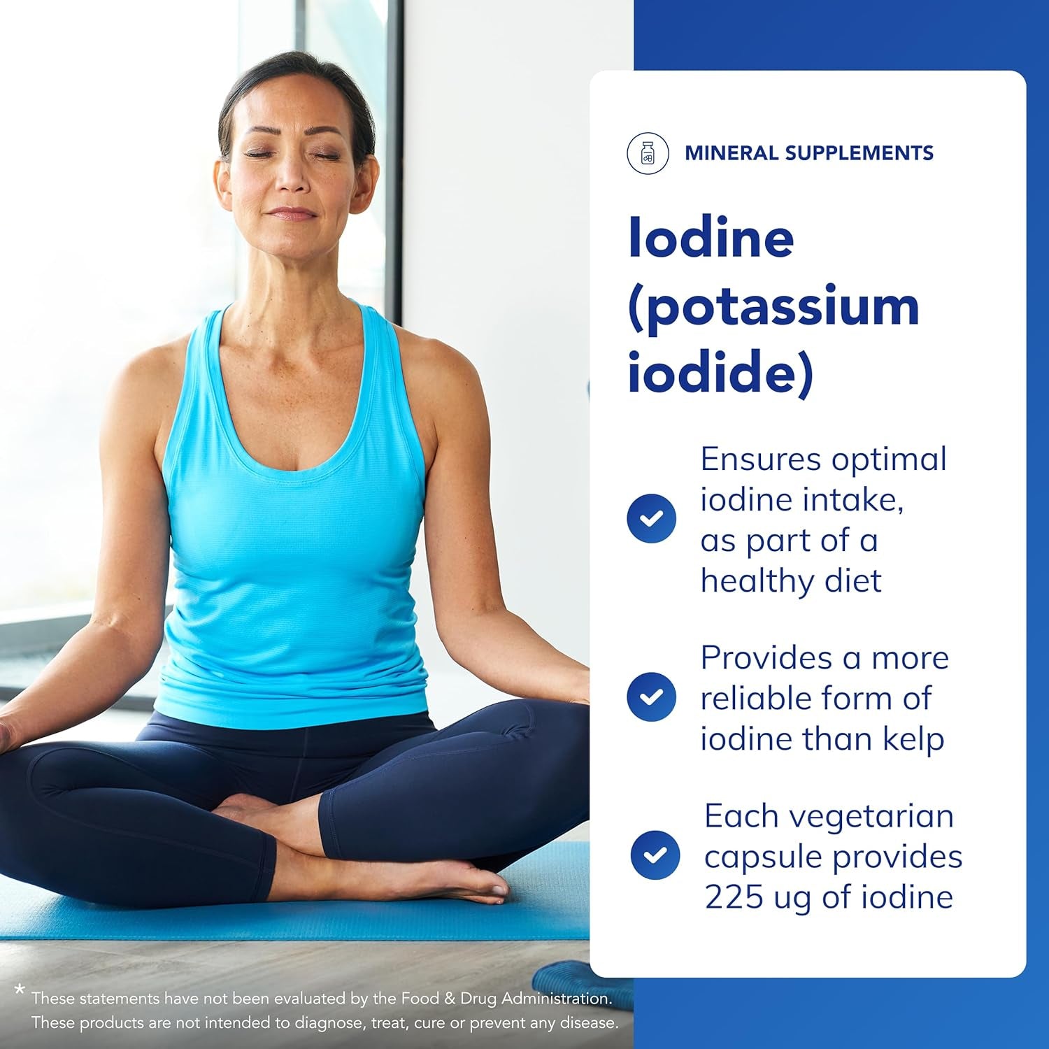 Pure Encapsulations Iodine (Potassium Iodide) 225 UG - Hypoallergenic Supplement Supports Metabolism, Healthy Skin and Thyroid Function - 60 Vegetarian Capsules