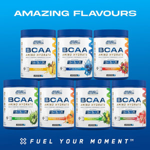 Applied Nutrition BCAA Powder - Branched Chain Amino Acids Bcaas Supplement, Amino Hydrate Intra Workout & Recovery Energy Drink (450G - 32 Servings) (ICY Blue Raz)