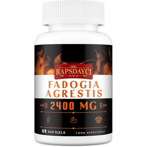 Rapsdayci Fadogia Agrestis 2400Mg per Serving High Potent 50:1 Ratio Extract Powerful Fadogia Agrestis Supplement, Stamina, Strength, Drive & Performance 60 Count (Pack of 1)