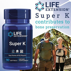 Life Extension, Super K, Vitamin K-Complex with MK-7, Depot, High Dose, 90 Softgels, Laboratory Tested, Gluten-Free, Soya-Free, Non-Gmo, 2.600Mcg Vitamin K