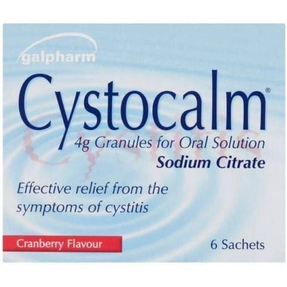 Set of 2 Pack Cystitis Relief from Burning Pain, Cystocalm 12 Sachets 4G Granules Cranberry