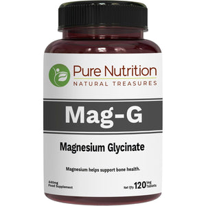 Pure Nutrition Magg - Magnesium Glycinate Supplement for Men and Women | High Absorption Supplement | 200Mg Elemental Magnesium | 120 Veg Tabs