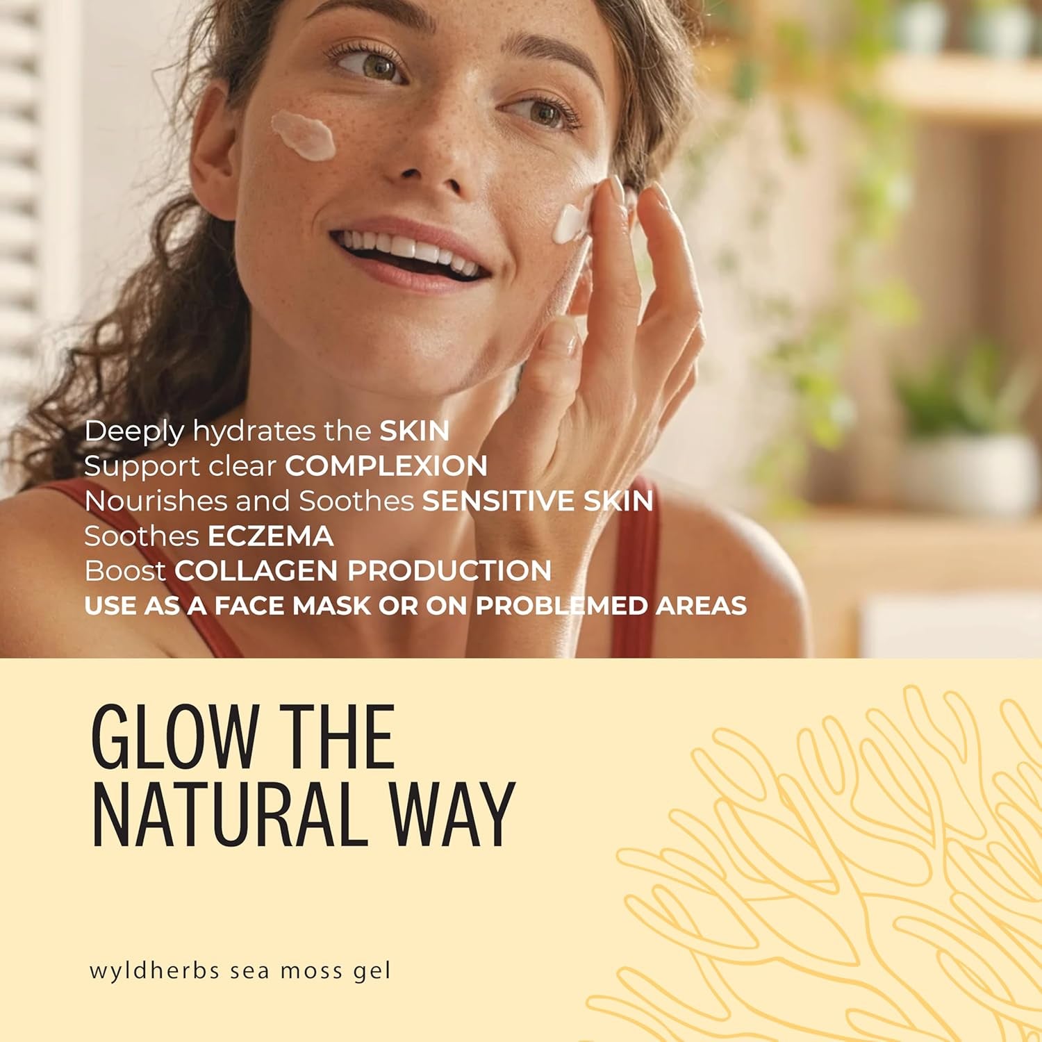 Wyld Herbs All-Natural Organic Sea Moss Gel | 100% Wildcrafted Dr Sebi Sea Moss | Superfood Rich in Minerals, Proteins & Vitamins - Vegan & Gluten Free Sourced from the Caribbean 720ML